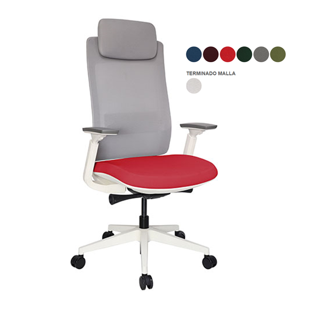 SILLA SUBGERENCIAL QUO OHE-805 blanco